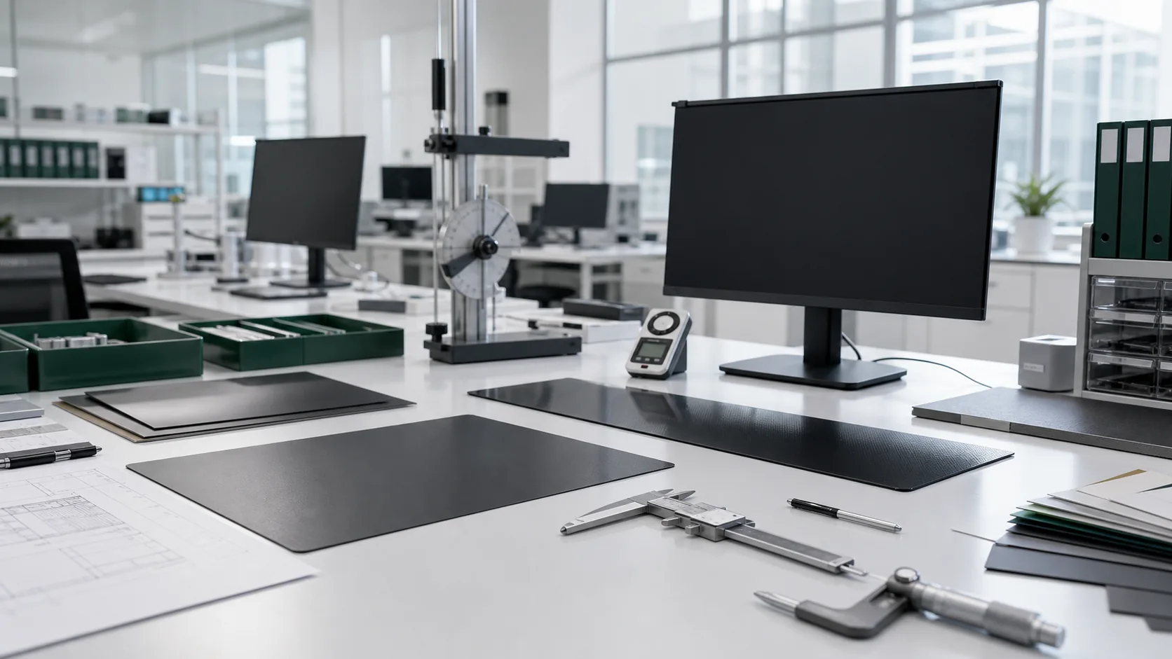 Technical quality control workspace for desktop privacy screen products